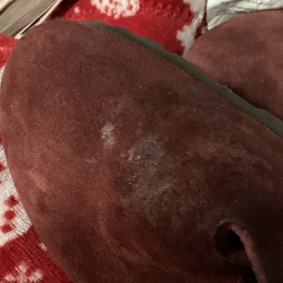 Like NEW! Birkenstock Burgundy Suede Mules Sz. 40 - Picture 8 of 8